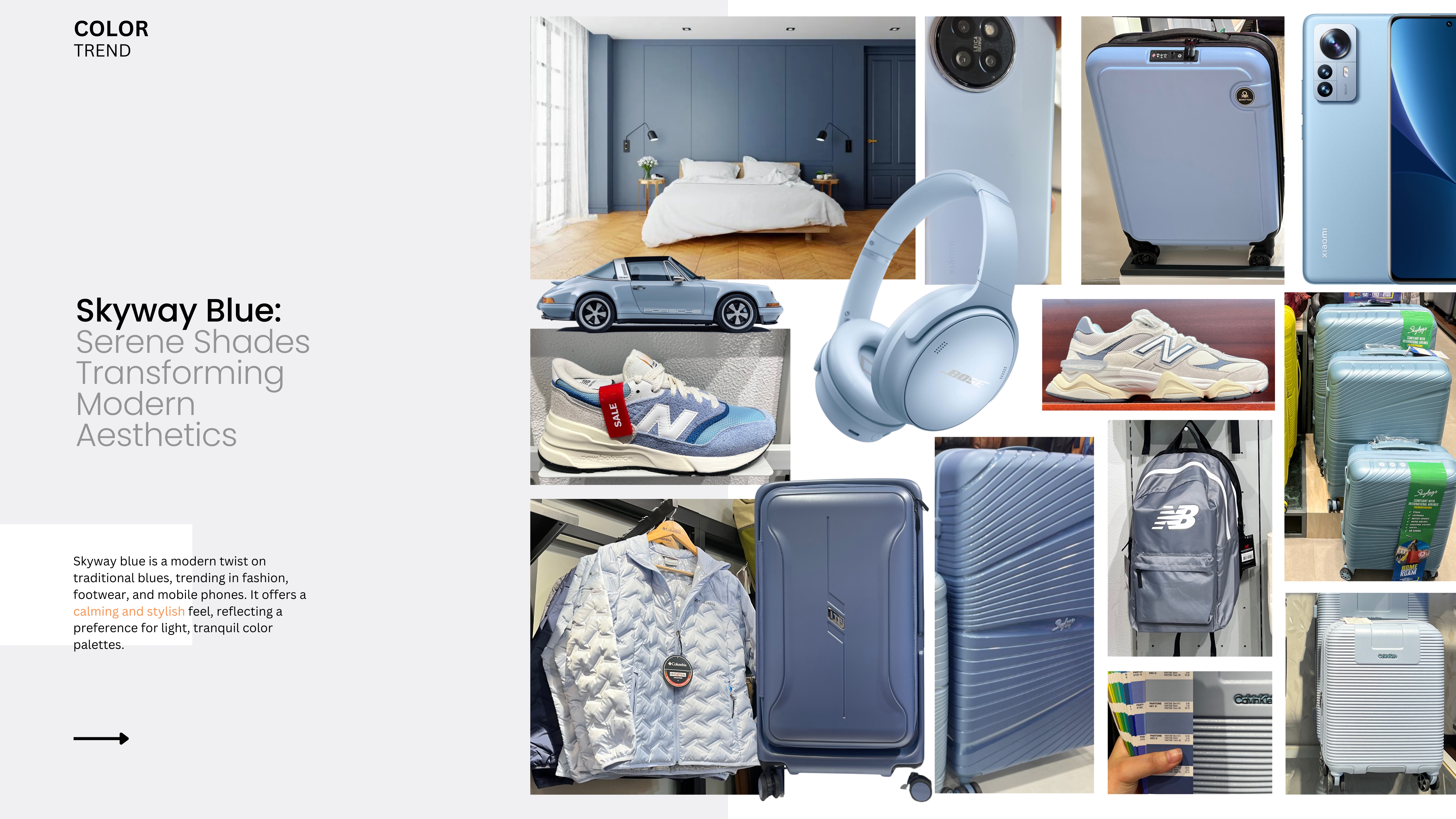 Skyway Blue colour trend board